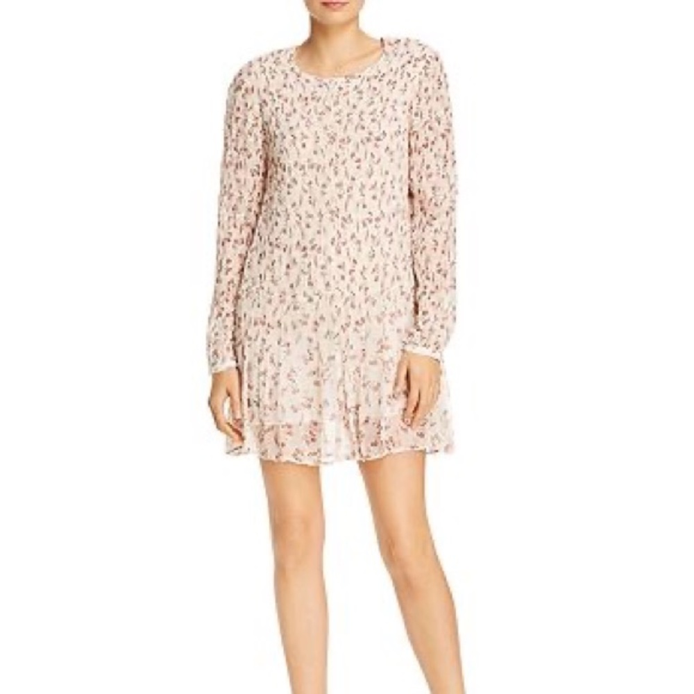 Frame smocked print floral dress